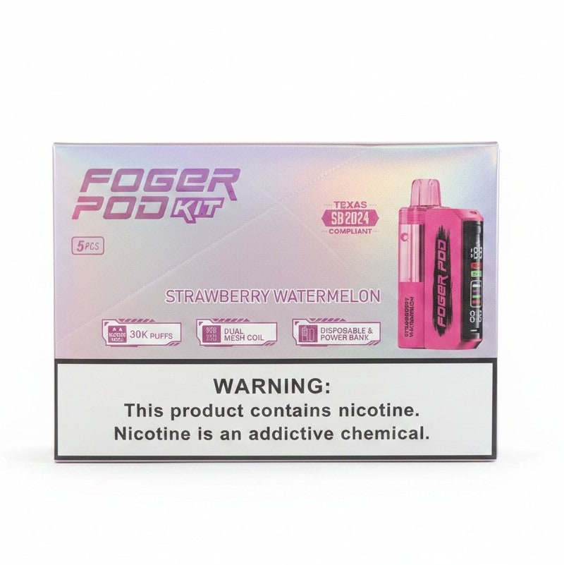 Fogger Pod Kit 30K Puff 5ct Box - Strawberry Watermelon