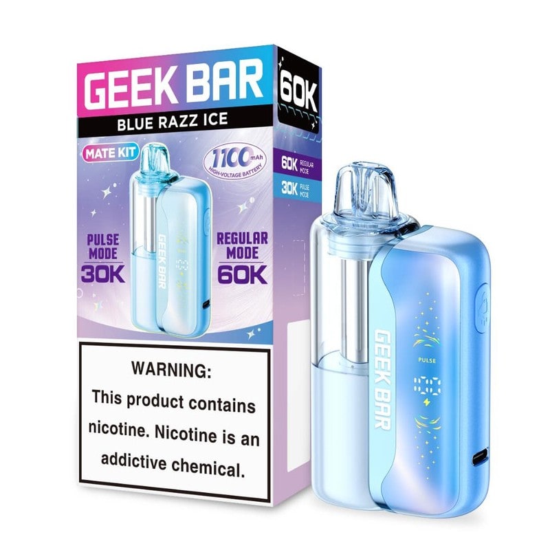 Geek Bar Mate Kit 60k Puff 5ct Box-Blue Razz Ice