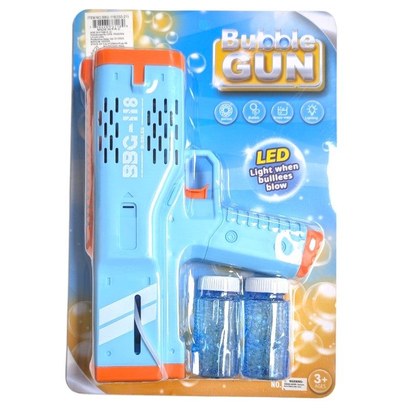 LED Light Water Big Bubble Gun 1ct