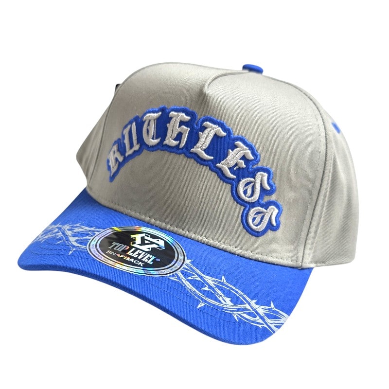 Hip-Hop Caps -Ruthless Design Grey/Blue