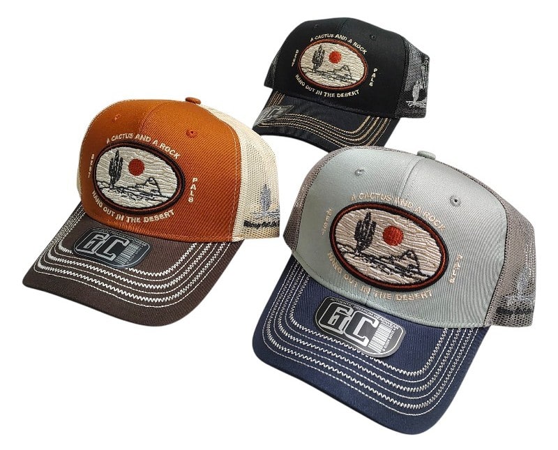 Truckers Caps -A Cactus And A Rock Patch