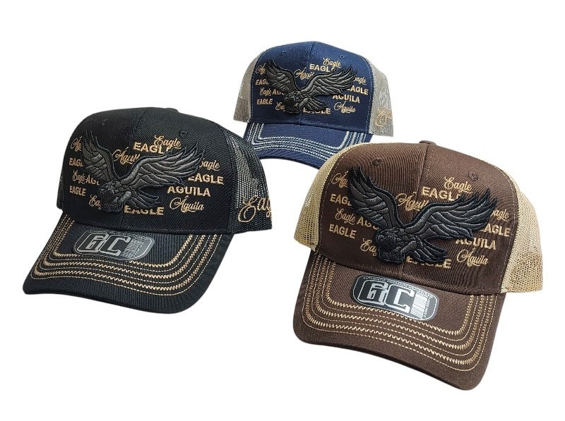 Truckers Caps -Black Eagle Patch