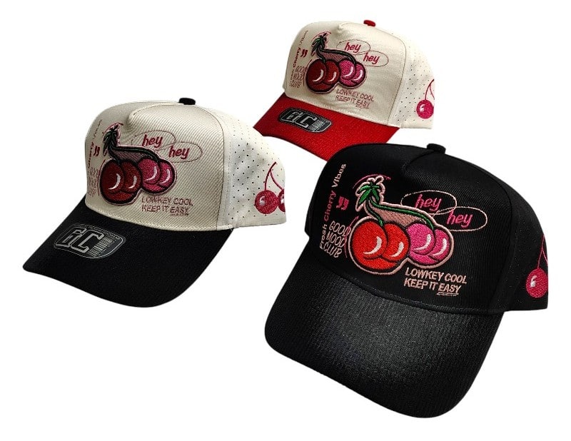Truckers Caps -Fresh Cherry Vibe Patch Pink