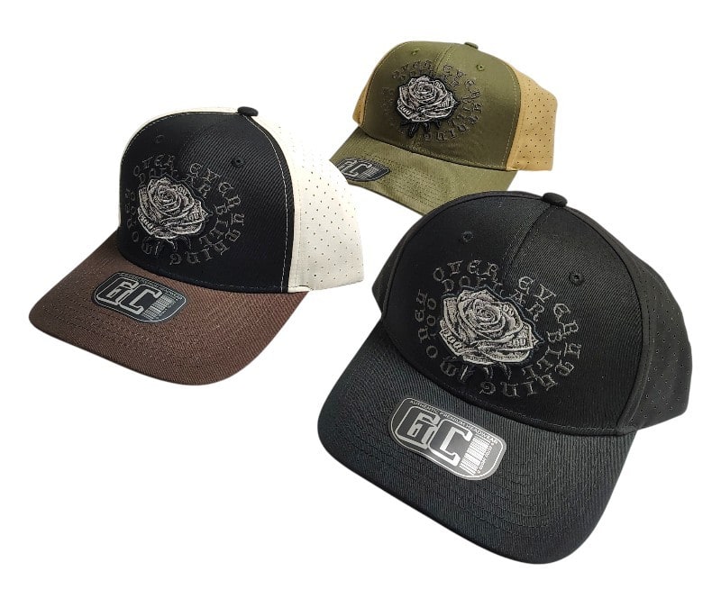 Truckers Caps  -Rose Patch Over Everything Money