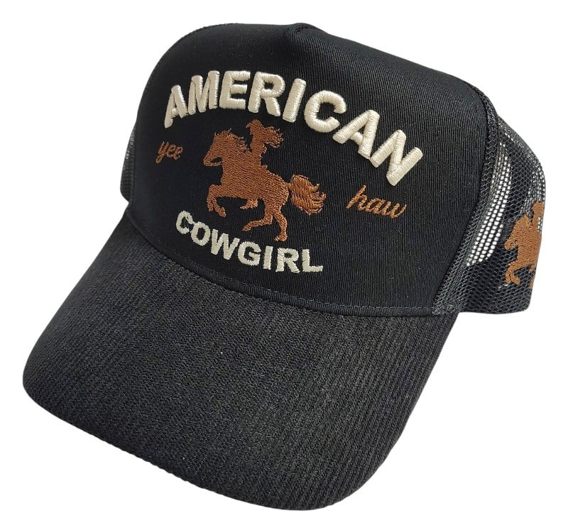 Truckers Caps -American Cowgirl Patch