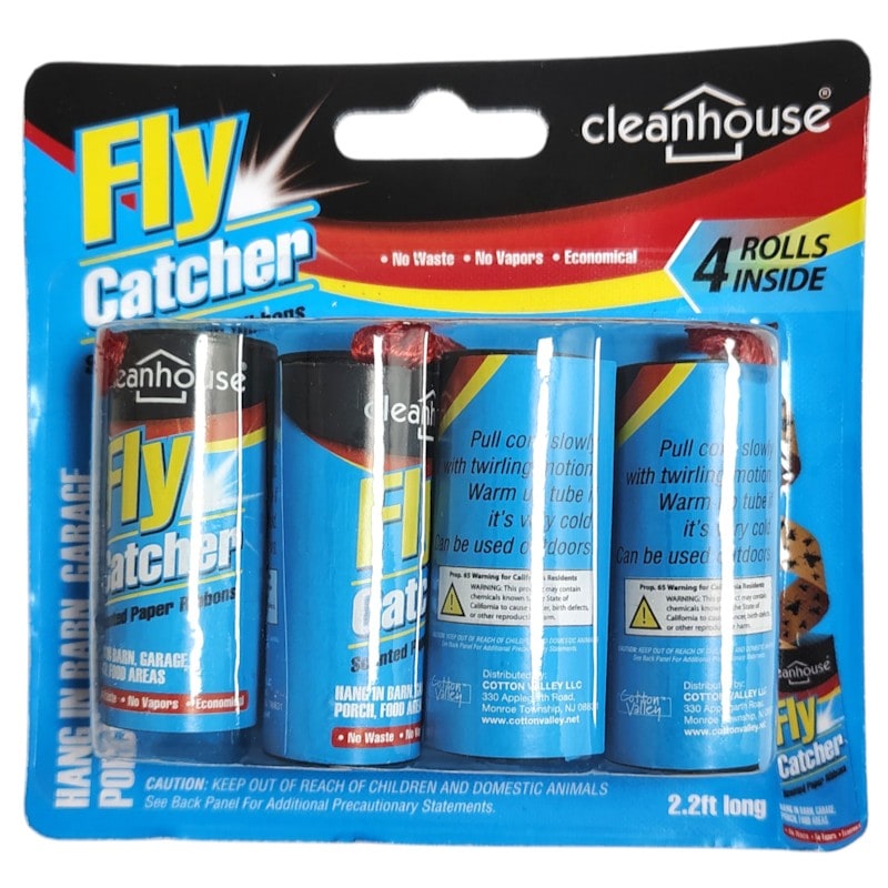 Clean House Fly Catcher Scented Paper Ribbons 4pk