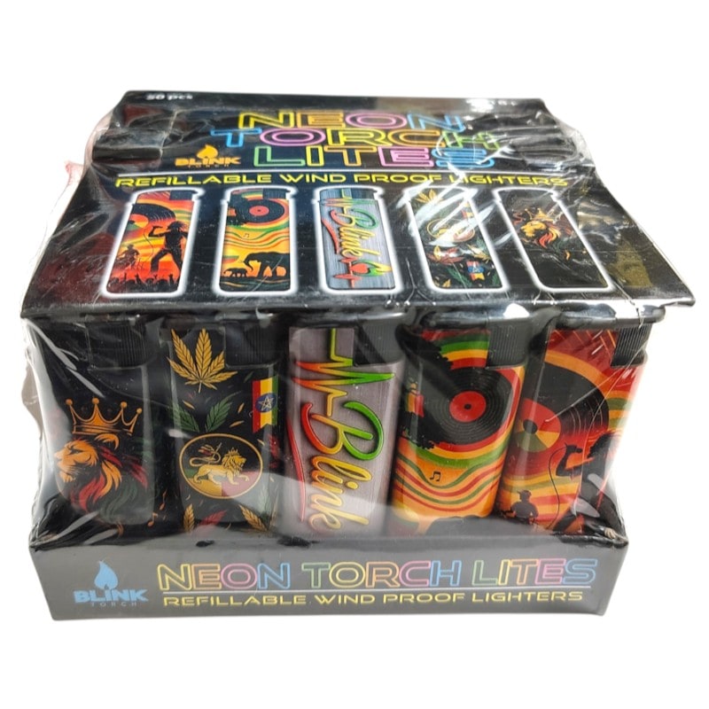 Blink Torch Neon Torch Lites Rasta Theme (14605) 50ct Box