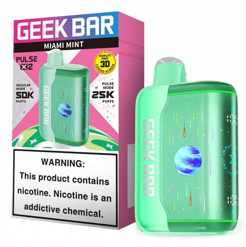 Geek Bar Pulse X2 50K Puff 5ct Box - Miami Mint