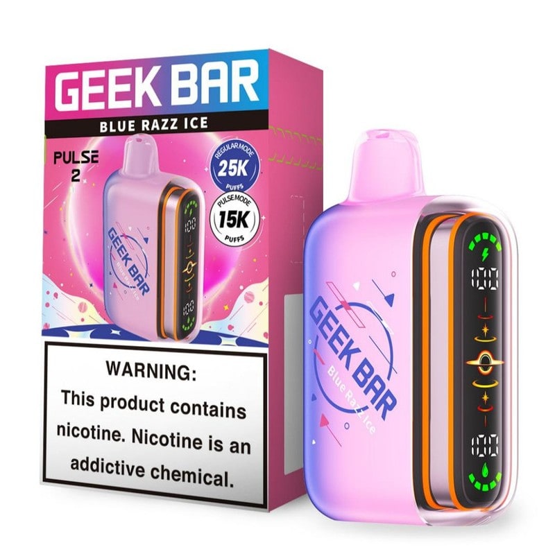 Geek Bar Pulse X2 50K Puff 5ct Box - Blue Razz Ice