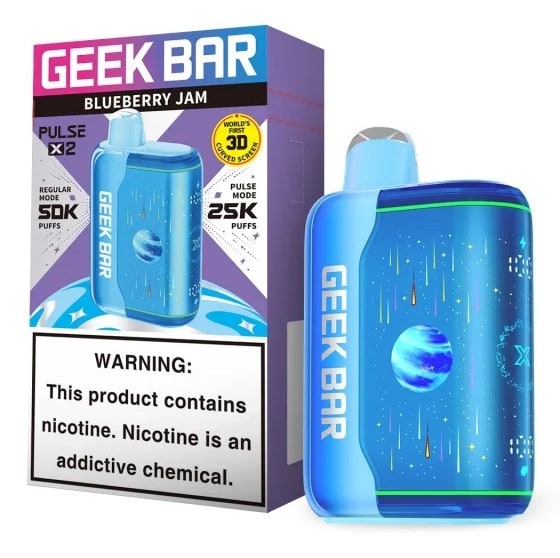 Geek Bar Pulse X2 50K Puff 5ct Box-Blueberry Jam