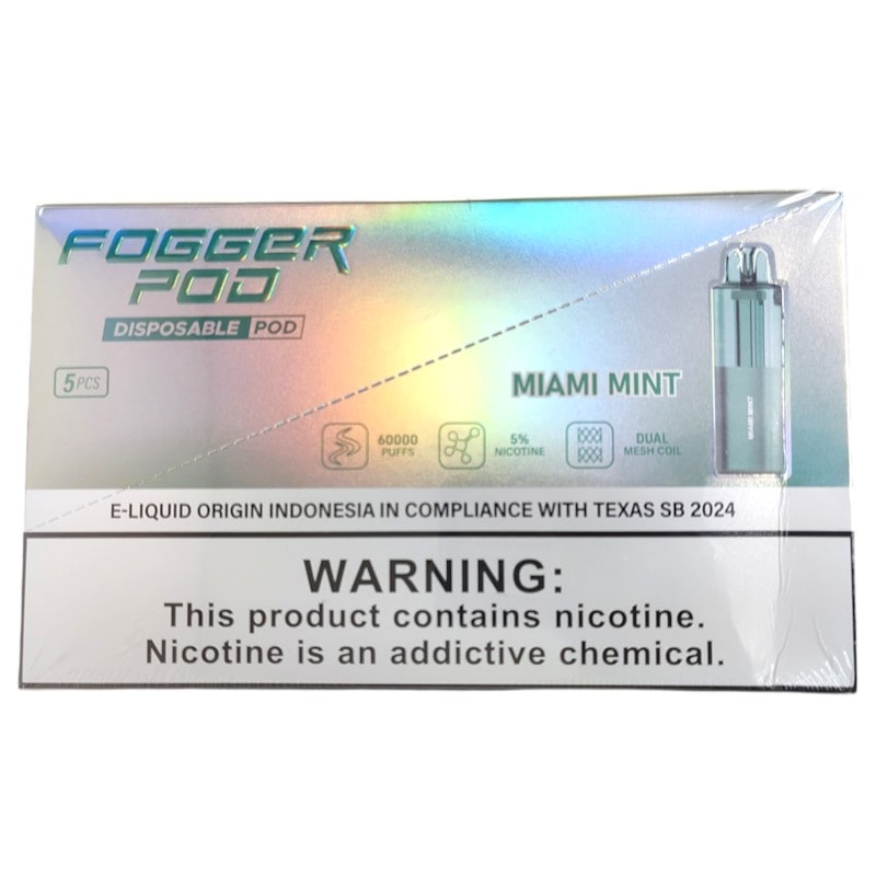 Fogger Pod 60k Puffs 5ct Box - Miami Mint