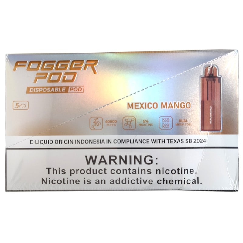 Fogger Pod 60k Puffs 5ct Box - Mexico Mango
