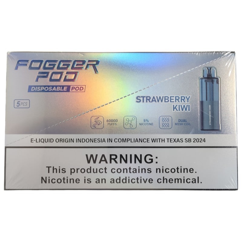 Fogger Pod 60k Puffs 5ct Box - Strawberry Kiwi