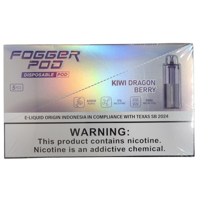 Fogger Pod 60k Puffs 5ct Box - Kiwi Dragon Berry