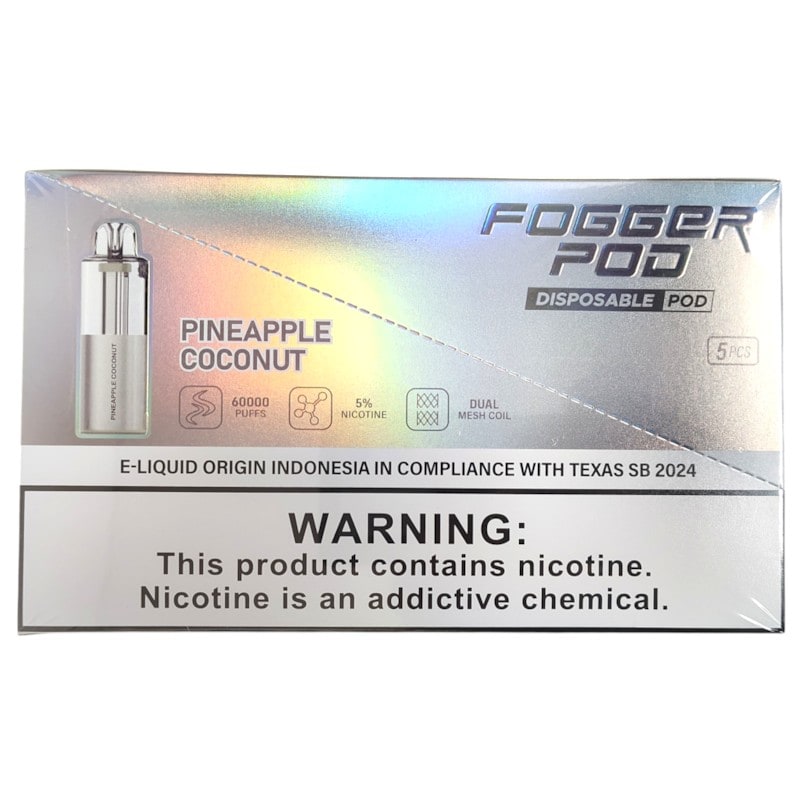 Fogger Pod 60k Puffs 5ct Box - Pineapple Coconut