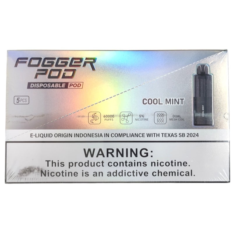 Fogger Pod 60k Puffs 5ct Box - Cool Mint