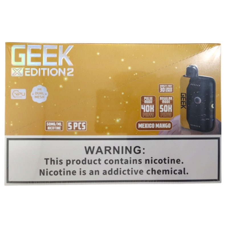 Geek X Edition 50k Puff 5ct Box - Mexico Mango