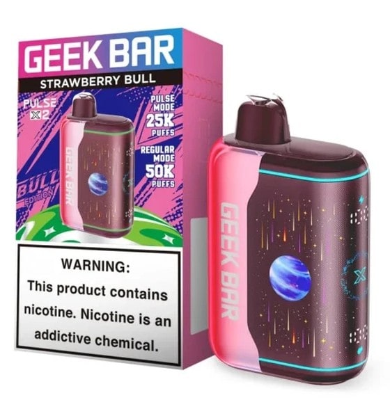Geek Bar Pulse X2 50K Puff 5ct Box-Strawberry Bxll