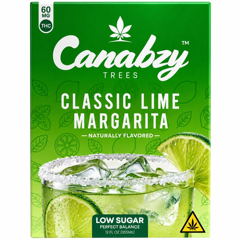 Canabzy D9 THC Drink Seltzer 60mg 12oz Can 4pk Box