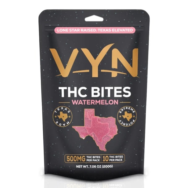 VYN THC Gummie Bites 500mg 10pk 5ctBox-Watermelon