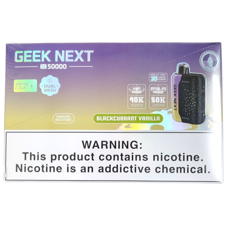 Geek Next X 50k 5ct Box-Blackcurrant Vanilla