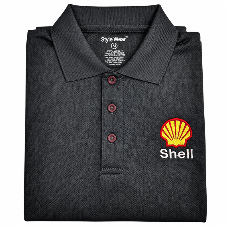 TShirt Style Wear Polo-Shell -Charcoal-Medium