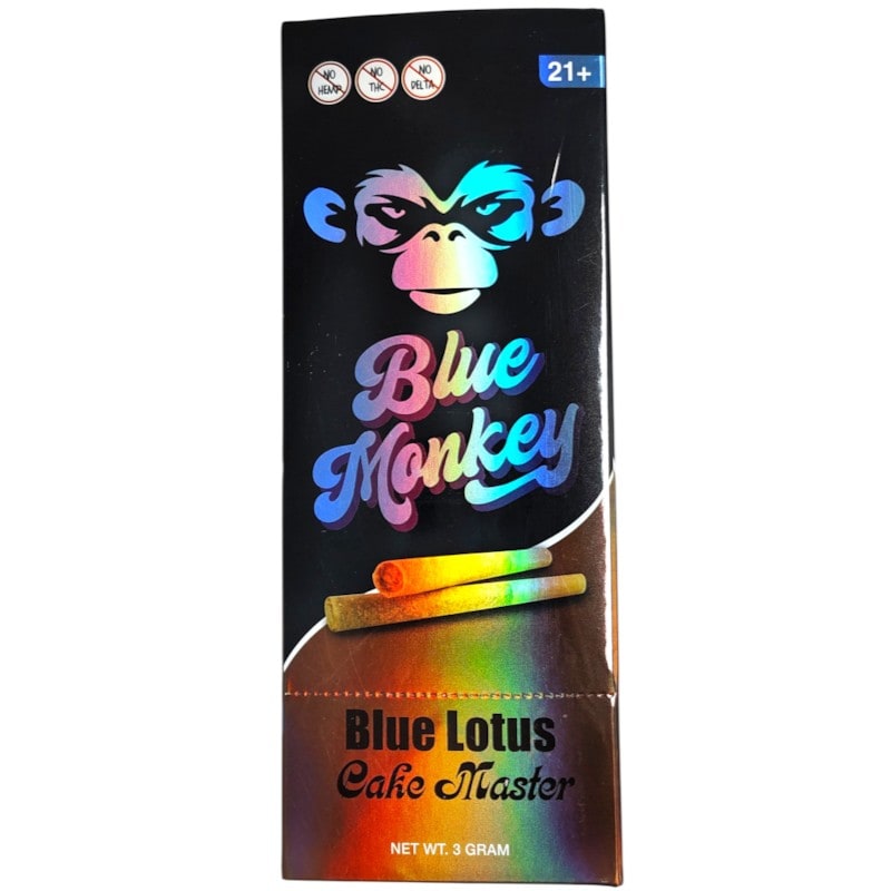 Blue Monkey Blue Lotus Pre - Rolls 3gm 2pk 10ct - Cake Master