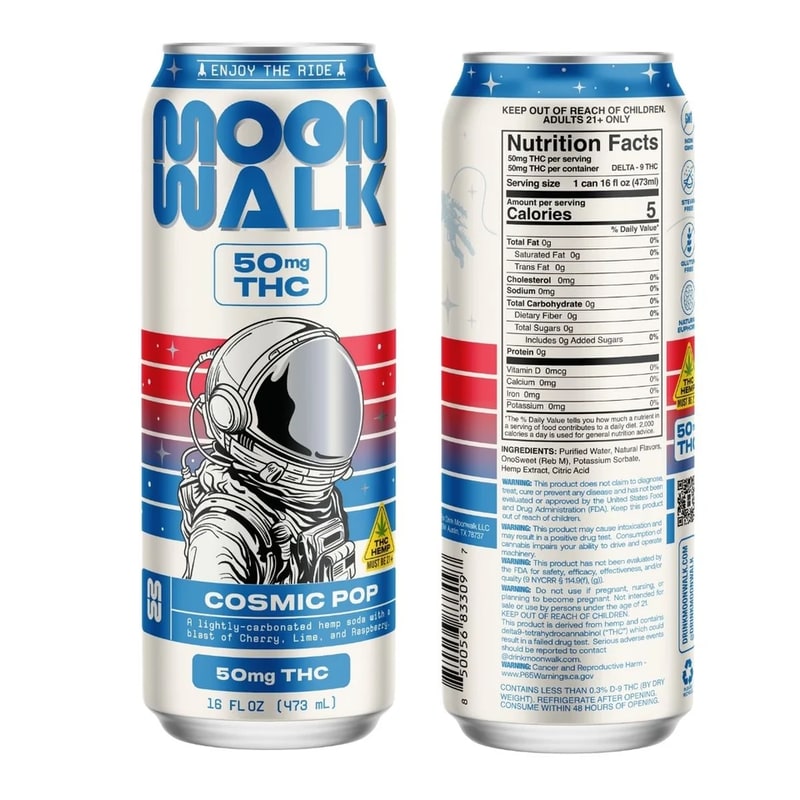 Moon Walk 50mg THC Drink 16oz Can - Cosmic Pop