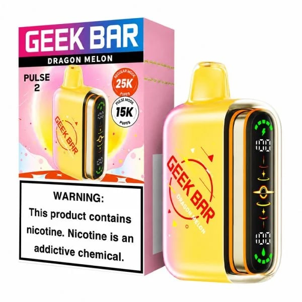 Geek Bar Pulse 2 25K Puff 5ct Box - Dragon Melon