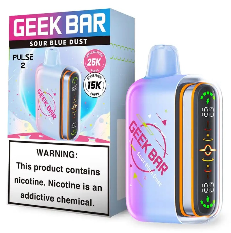 Geek Bar Pulse 2 25K Puff 5ct Box-Sour Blue Dust