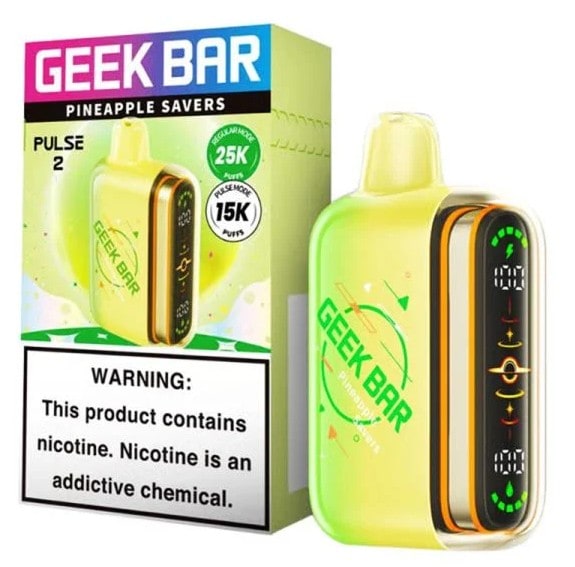 Geek Bar Pulse 2 25K Puff 5ct Box-Pineapple Savers
