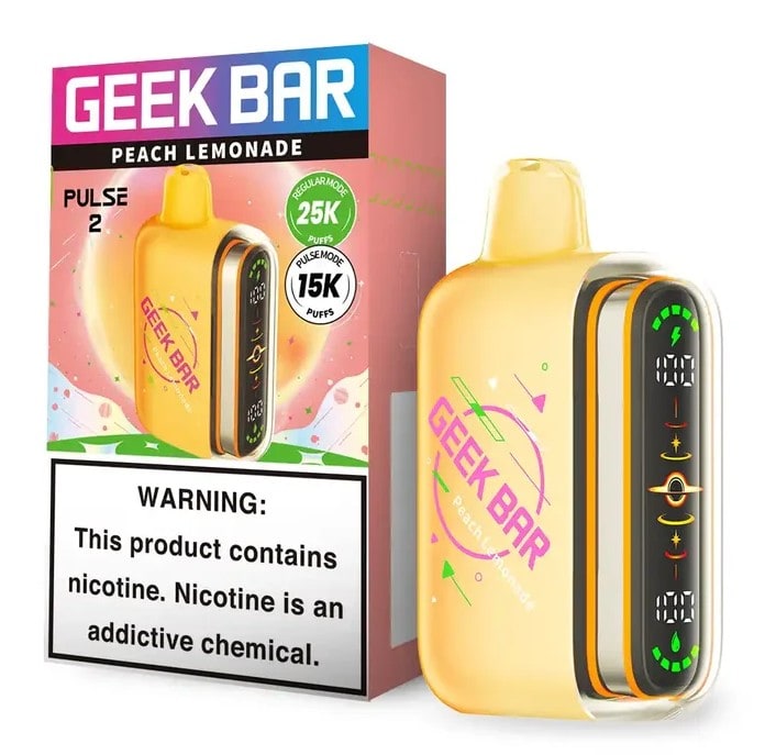 Geek Bar Pulse 2 25K Puff 5ct Box - Peach Lemonade