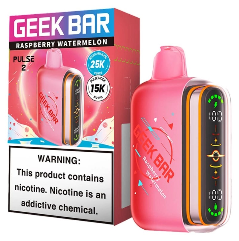 Geek Bar Pulse 2 25K Puff 5ct Box - Raspberry Watermelon