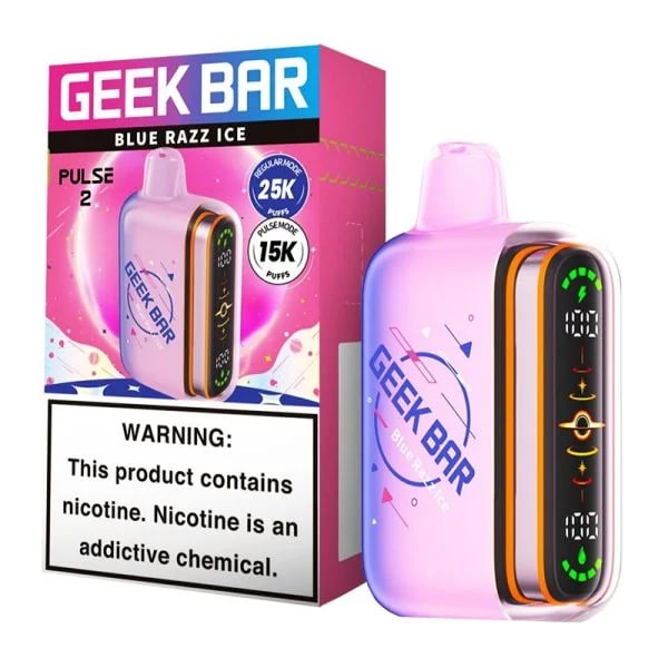 Geek Bar Pulse 2 25K Puff 5ct Box - Blue Razz Ice