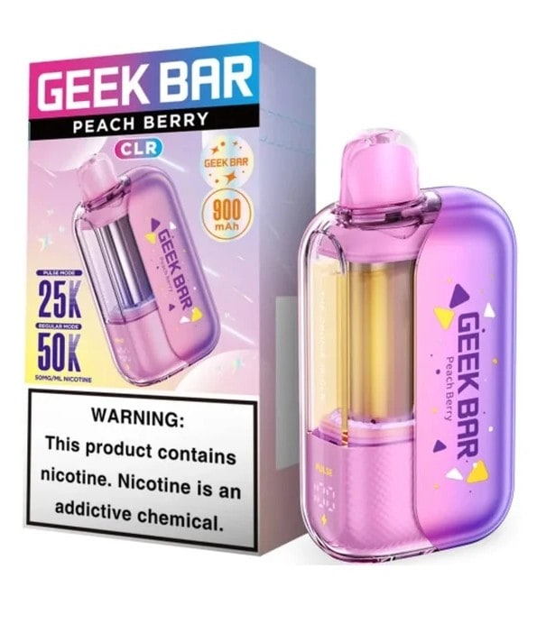 Geek Bar CLR 50K Puff 5ct Box - Peach Berry