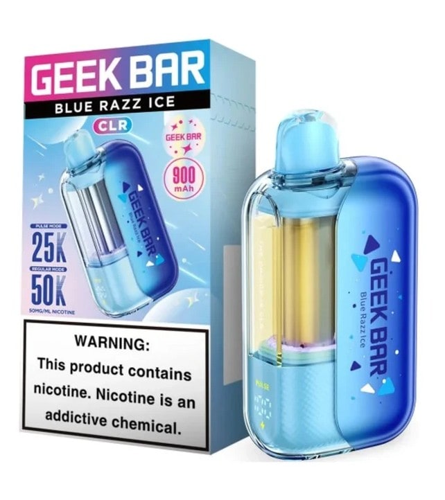 Geek Bar CLR 50K Puff 5ct Box - Blue Razz Ice