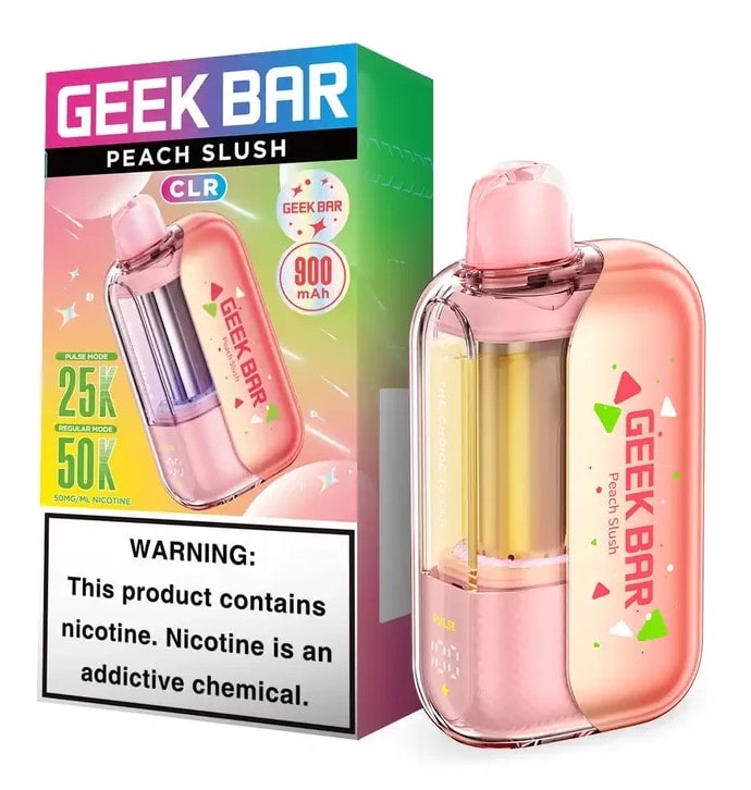 Geek Bar CLR 50K Puff 5ct Box - Peach Slush
