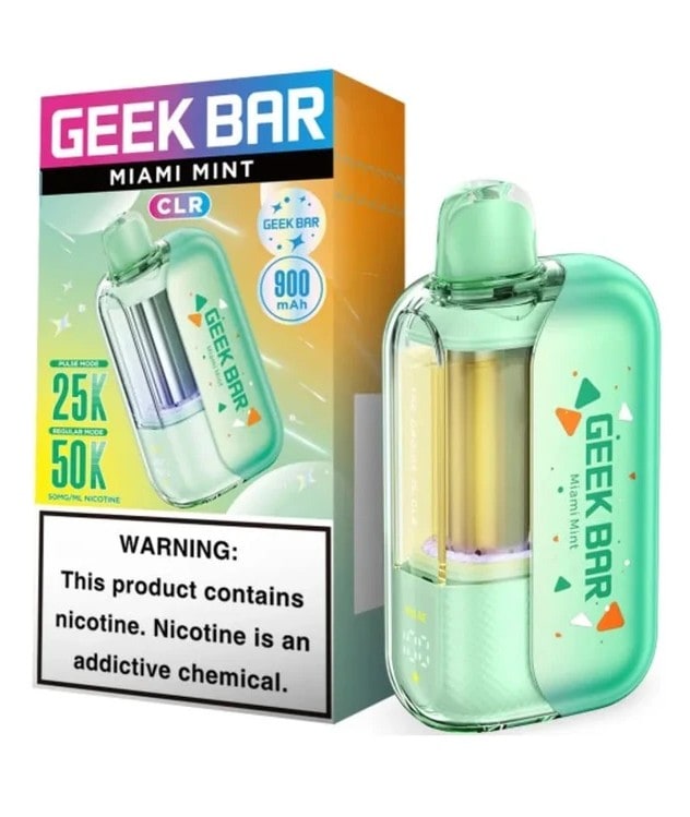 Geek Bar CLR 50K Puff 5ct Box - Miami Mint