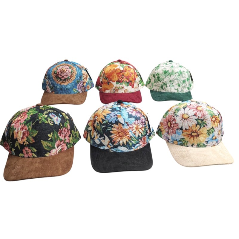 Dad Hats Caps - "Rose" Floral Design
