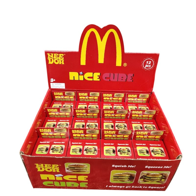 Burger Nee-doh Squeeze Toy-12ct