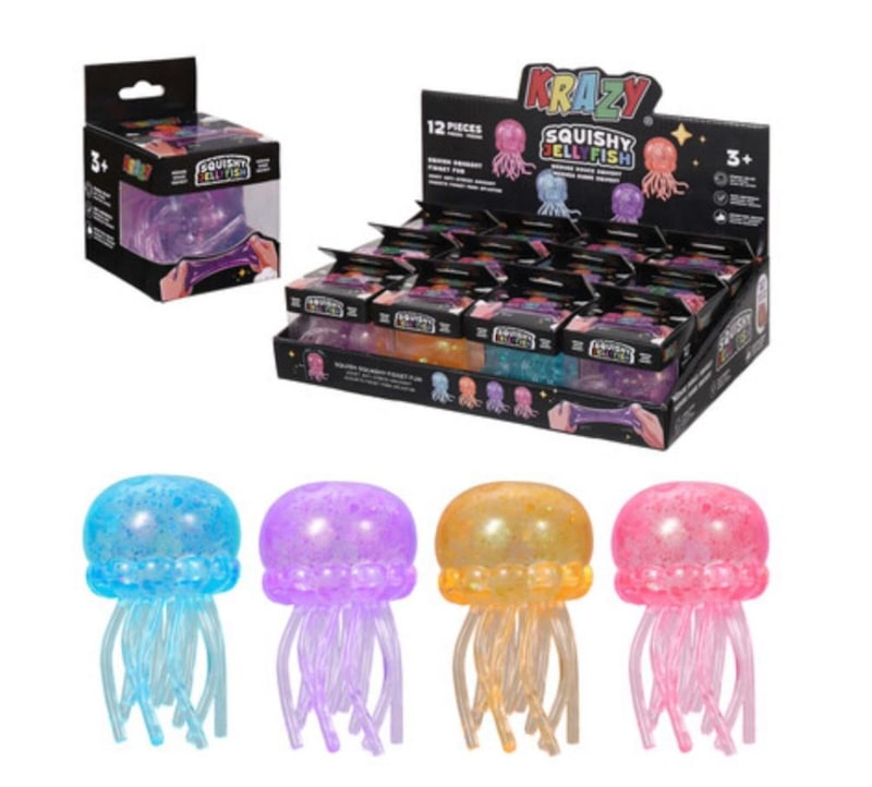 Krazy Jelly Fish Squeeze Toy 12ct