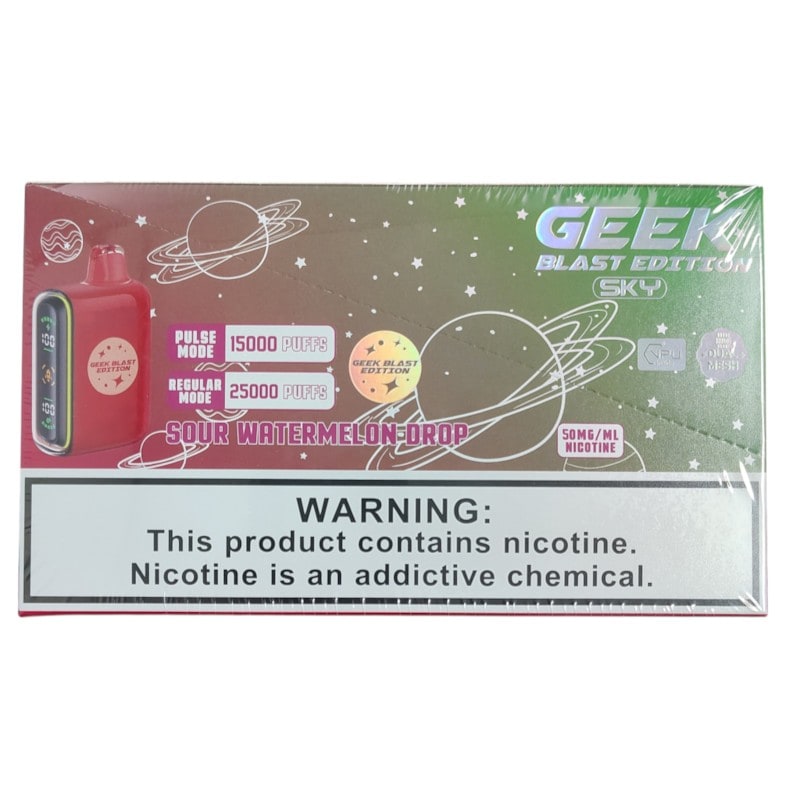 Geek Blast Sky 25k Puff 5ct Box - Sour Watermelon Drop