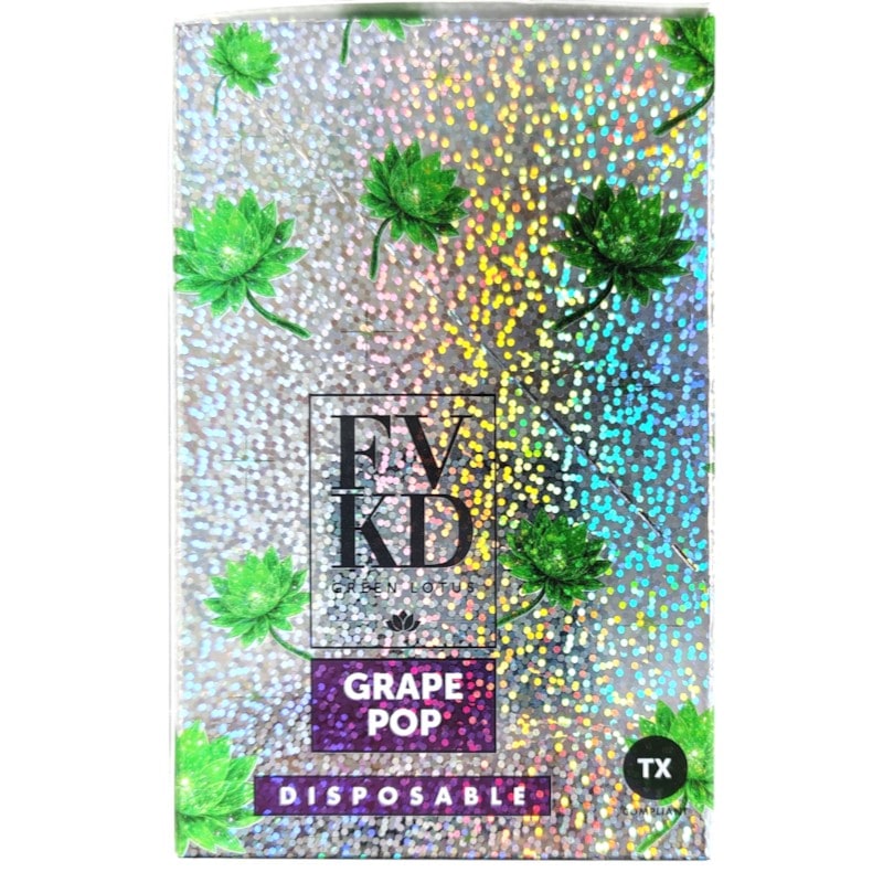 FVKD Green Lotus 1.5gm Disposable 5ct Box - Grape Pop