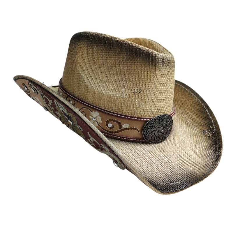 Cowboys Hats - Decorative Brim w/ Brown Design Band