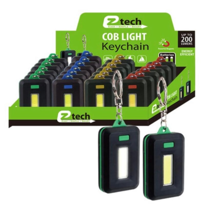 EZ Teach COB Light Keychian 24ct