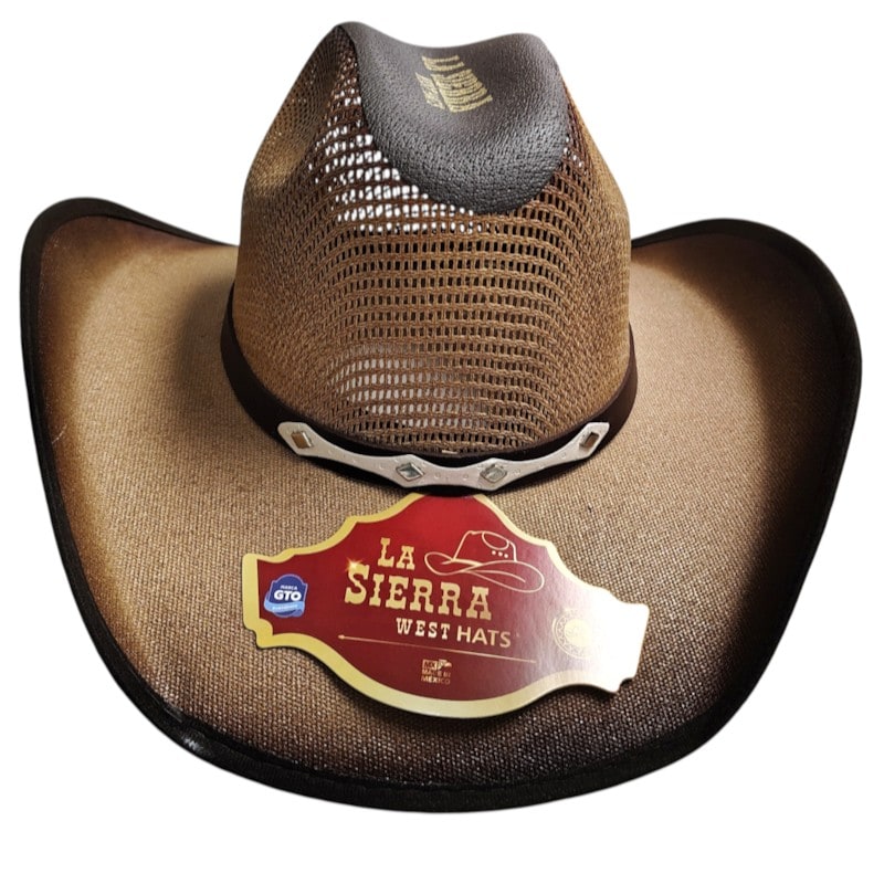 ANPA - Cowboy Hats Brown Color W/ Net Top & Leather Band