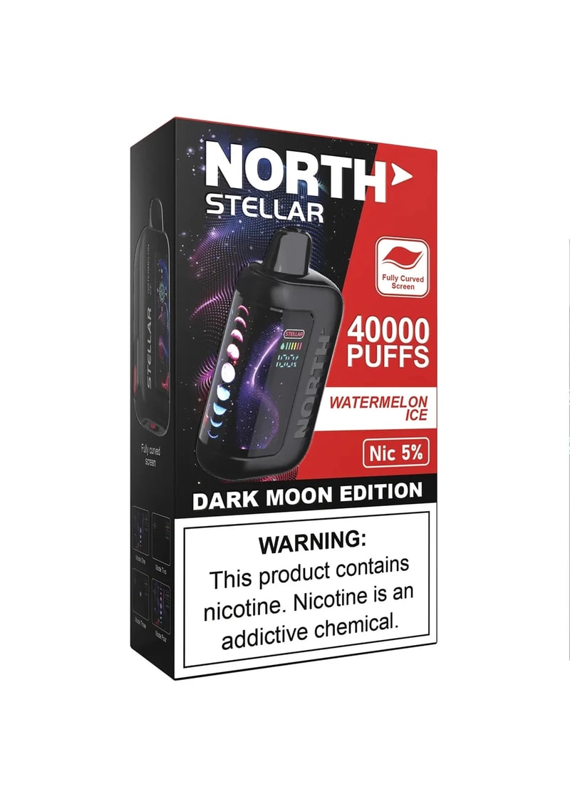 North Stellar 40k Puff 5ct Box - Watermelon Ice