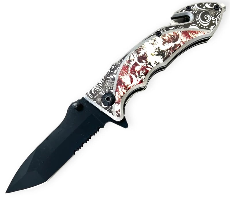 Knife - Spring Assisted Knife Tanto Golf (SJ - 411 - WLF - G)