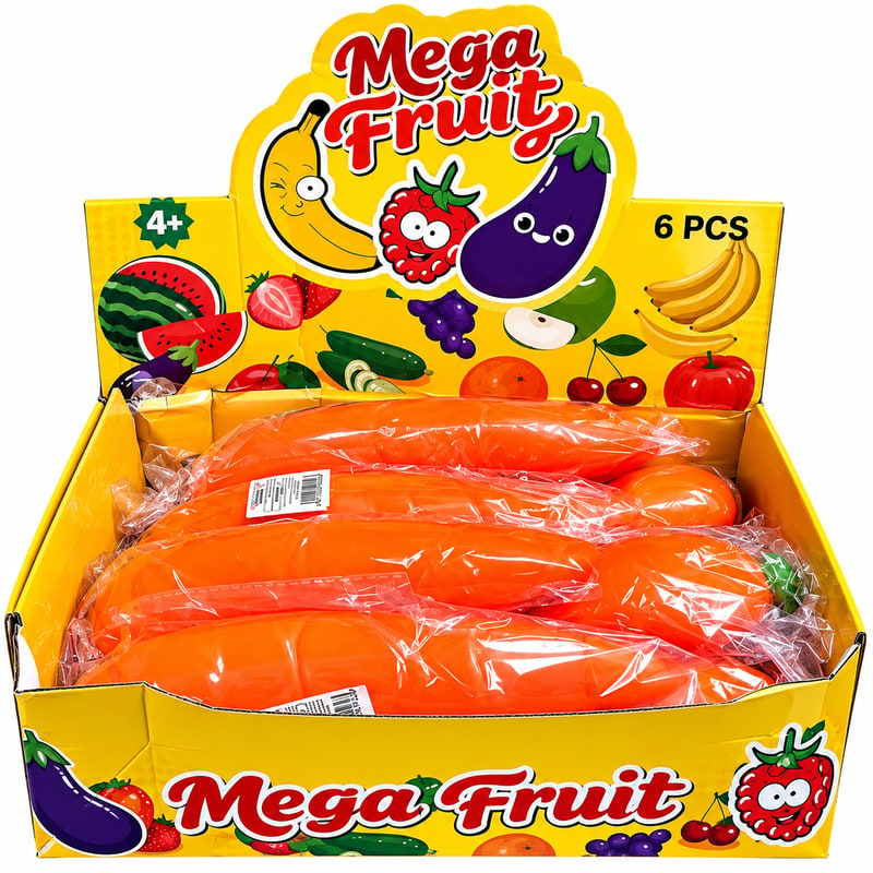Giant Squeeze Carrot Toys 8ct Box
