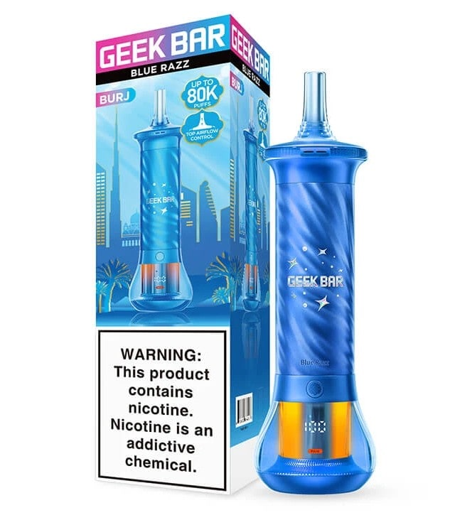 Geek Bar Burj 80K 5ct Box - Blue Razz